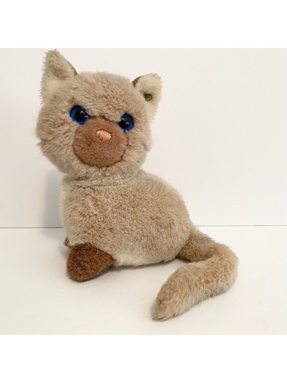 Steiff Plush Snuffy Cat Knopf Im Ohr Germany Adorable Kitty Cat Vintage 7” Toy